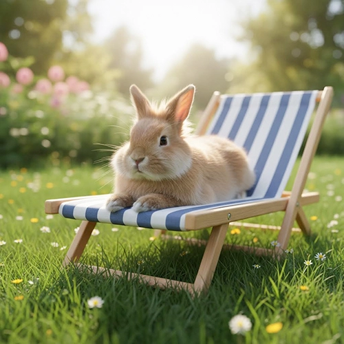 lapin dans un trasat